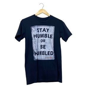 Beverly Kills Stay Humble Or Be Humbled‎ Graphic T-Shirt Black Mens Small Cotton